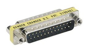 DB25 Male to Male Mini Gender Changer